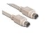 PS2 MiniDin6 Male to Male 6C Straight Thru 6 ft, Keyboard Mouse Cable