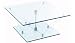 Glass Tensegrity 330 high square Coffee Table 900 x 900 clear Image