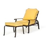 Adjustable Chair and Ottoman with Cushions - Florence - Caluco - C777-15G-SET