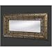 Howard Elliott Collection Mendoza Mottled Beige, Green , Blue Reversed Painted Glass Panels w/ Bronz