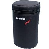 Adorama Slinger Soft Lens Case Large, 8" High x 86mm Diameter, Black.