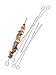 Rome's #2029  Set of 6 Kebab Skewer, Chrome Plated Steel