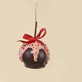 Chocolate Shop Candy Apple with Pink Glaze and Sprinkles Christmas Ornament 3