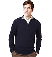 XXXL Collezione Cotton Rich Funnel Neck Jumper with Cashmere