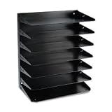 MMF Industries 2647HLBK 7-Tier multi-tier steel horizontal organizer, legal size, 15 x 8-3/4 x 17-3/4
