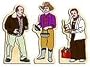 E.Z., Grumpy and Texan O'Malley Figurines