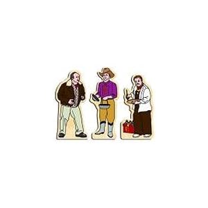 E.Z., Grumpy and Texan O'Malley Figurines by 
