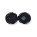 Czech Fire Polish Glass Beads 8mm Round Jet Black (25)