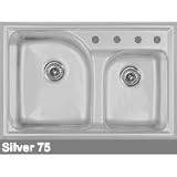 CorStone Avondale Advantage 3.2 Double Bowl Kitchen Sink with Two Faucet Holes 24-2-75
