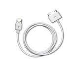 Apple 6-Foot Dock Connector to FireWire USB 2.0 Cable (White)