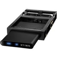 Childrens Toyshop  Electronics : Icy Box Hard Drive Enclosure For 2.5" Sata Hard Drive With Esata & USB External Connector & 3.5" Docking Station. USB Bus Powered - Black. Pouch Included