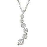 3/4ctw Diamond Journey Pendant