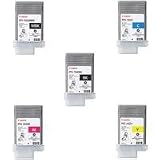 Canon Complete Set 5 Ink Tanks 130ML for iPF605/510/650/655/750/755/710/610