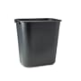 Wastebasket, 7 Gallon, Seamless Construction, 15"x14-1/2"x10-1/4", Black RUB29561