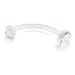 BodyJ4You Belly Button Rings Pot Leaf Dangle 14G Belly Button Ring 1.6mm Comes with Belly Retainer
