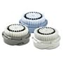 3 Clarisonic Brush Heads: Normal (Gray), White (Sensitive), Blue (Delicate) + FREE 2 OZ TRIAL CLEANSER