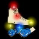 Flashing Roller Skate Blinkies, Led Pins, Buttons, Broaches