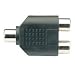 Electronics : Splitter RCA socket to 2 x RCA sockets