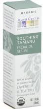 Aura Cacia Organic Facial Oil Serum, Soothing Tamanu, Lavender & Tea Tree - 1 fl oz (30 ml), Pack of 3