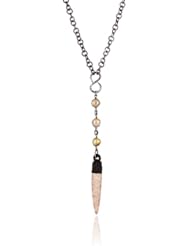 Deanna Hamro Atelier Small Crystal Pave Baguette Claw and Kojima Fresh Water Pearl Necklace