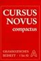 Cursus Novus compactus, Grammatisches Beiheft A