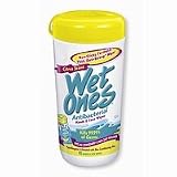 Wet Ones Antibacterial Hands & Face Wipes 40 ea