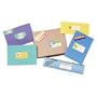 Avery 6970 White laser labels for color printing, 1 x 2-5/8 label, 750 labels/pack