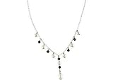 Signature Swarovski & Pearl Y Necklace STERLING SILVER 16 Inch Necklace