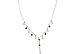 Signature Swarovski & Pearl Y Necklace STERLING SILVER 16 Inch Necklace
