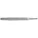 PFERD Hand File, American Pattern, Double Cut, Half-Round, Medium, 4" Length, 11/32" Width, 1/8" Thickness
