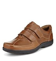 Airflex™ Comfort Leather Riptape Strap Trainers