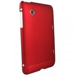 HTC Flyer Tablet Red Rubberized Snap on Cover Faceplate Protective Shield