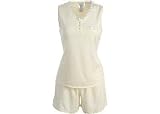 Aria Sleeveless Daisy Print Boxer Pajama Set