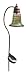 Toland Home Garden 240535 Solar Art Glass Bell Accent Light