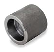 Industrial Grade 1MNY8 Half Coupling, 2 In, Socket Weld, Blk Steel