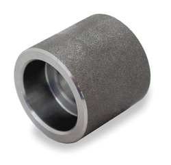 Industrial Grade 1MNY8 Half Coupling, 2 In, Socket Weld, Blk Steel