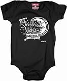 Neptune Zoo Black Sleepless Nights Short Sleeve Onesie