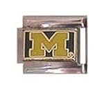Michigan Wolverines M ORIG Italian Style Charm