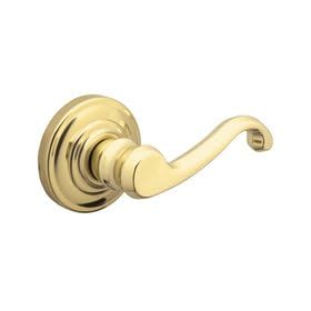 Schlage F394 CLT 605 LH Callington Interior Left Hand Dummy Lever, Polished Brass