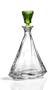 18oz. Green Crystal Decanter - Hamilton Collection - Bohemia Crystal - Made In Czech Republic