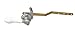 Danco 89448A Universal Toilet Tank Lever, Chrome with White Porcelain Handle