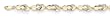 14k Two-Tone Flip-Flop 7.25 Inch Bracelet - JewelryWeb