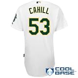 Oakland Athletics Authentic Trevor Cahill Home Cool Base Jersey