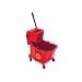 Rubbermaid-Red Brute 26/35 Quart Color Coded Bucket/Sideward Pressure Wringer (7588RD) Category: Bucket Wringers