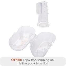 Fingertip Toothbrush & Case Gum Stimulator