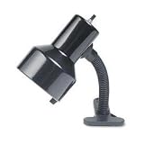 Catalina Lighting W1400BLK Clip-on flexible 6 gooseneck lamp with metal shade, black