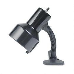 Catalina Lighting W1400BLK Clip-on flexible 6 gooseneck lamp with metal shade, black