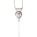 Reiko STRAP-LCWH Fashionable Universal Neck Strap Lanyard for Mobile Phones- 1 Pack - Retail Packaging - White
