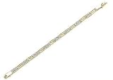 Search : Signature Diamond Accent Greek Key Bracelet 18KT GOLD OVER STERLING