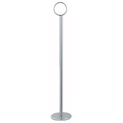 Winco 12" Stainless Steel Table Number Card Holder